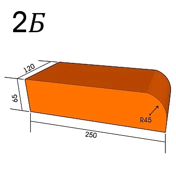 Кирпич фигурный 2Б