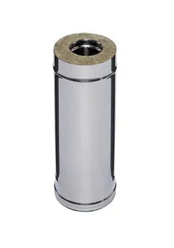 Труба Сэндвич Феррум 0,5м (430/0,8мм + нерж.) Ф115х200