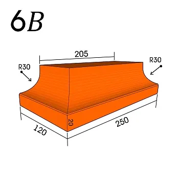 Кирпич фигурный 6В