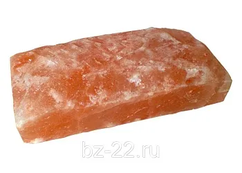 Плитка из Гималайской соли 200*100*25мм не торцованная с пазом