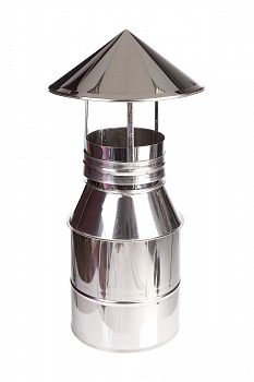 Оголовок с зонтиком 150 нерж.полир.0,5 мм