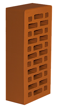 Кирпич лицевой одинарный (Красный)