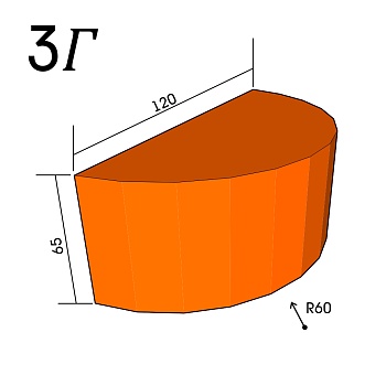 Кирпич фигурный 3Г